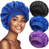 Satin Silk Sleep Bonnet Trio